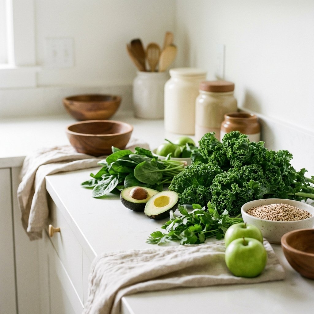 Legumbres, semillas, vegetales y frutas frescas